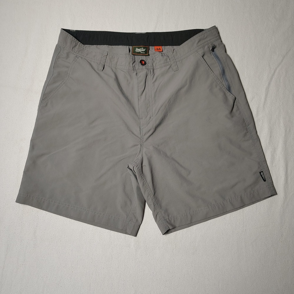 Howler Bros Shorts Mens 34 Grey Horizon Hybrid 10" Wicking Performance Stretch
